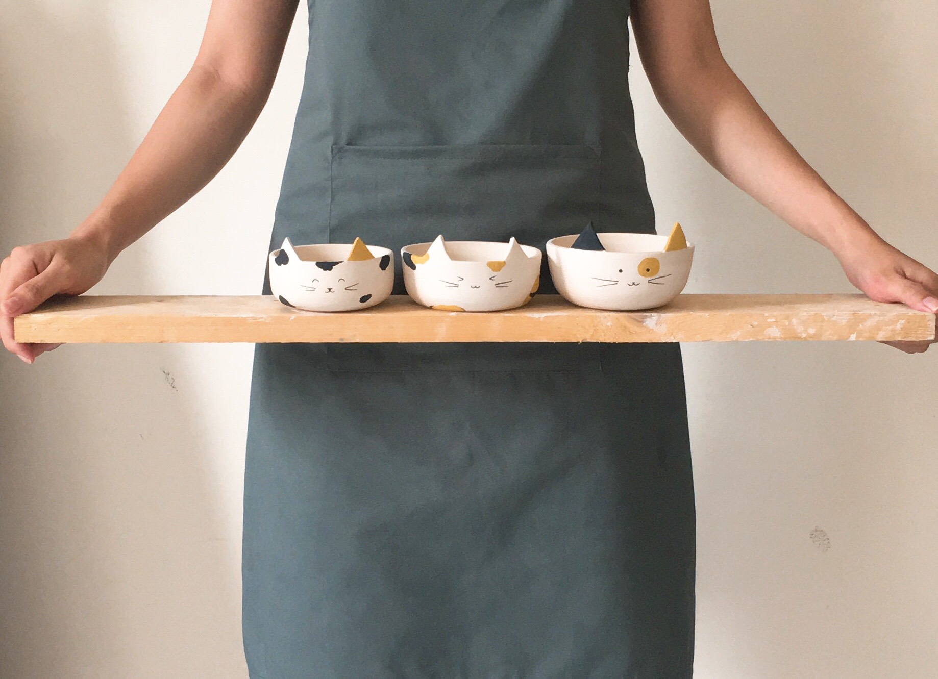 Handmade ceramic bowls and pottery souvenirs from Hanoi